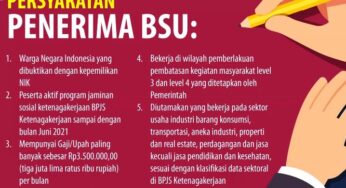BSU Rp300.000 Cair 5 Juni, Ini Syarat Penerimanya